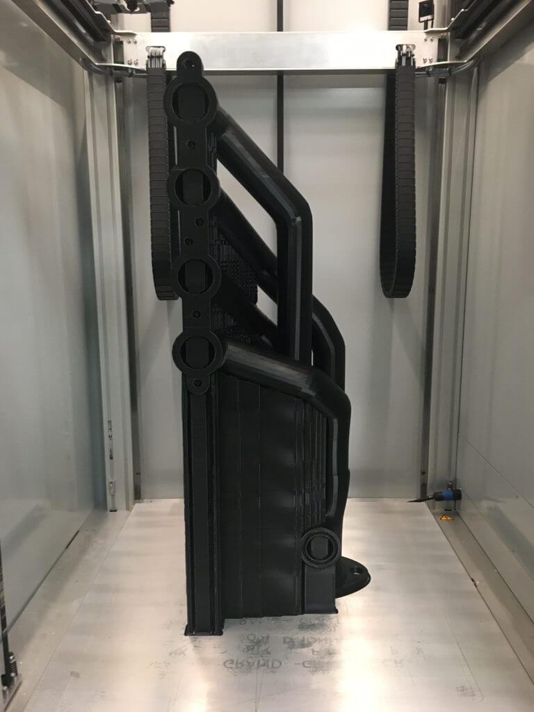 Prototype impression 3D automobile collecteur échappement grand format échelle 1:1 PAMI3D