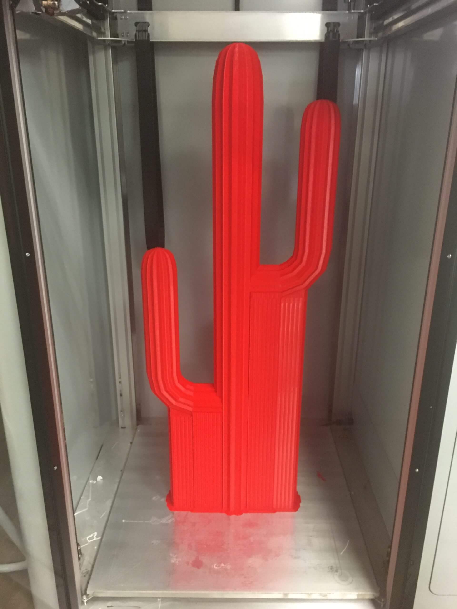 Cactus géant impression 3D 140 cm décoration restaurant mexicain PAMI3D France