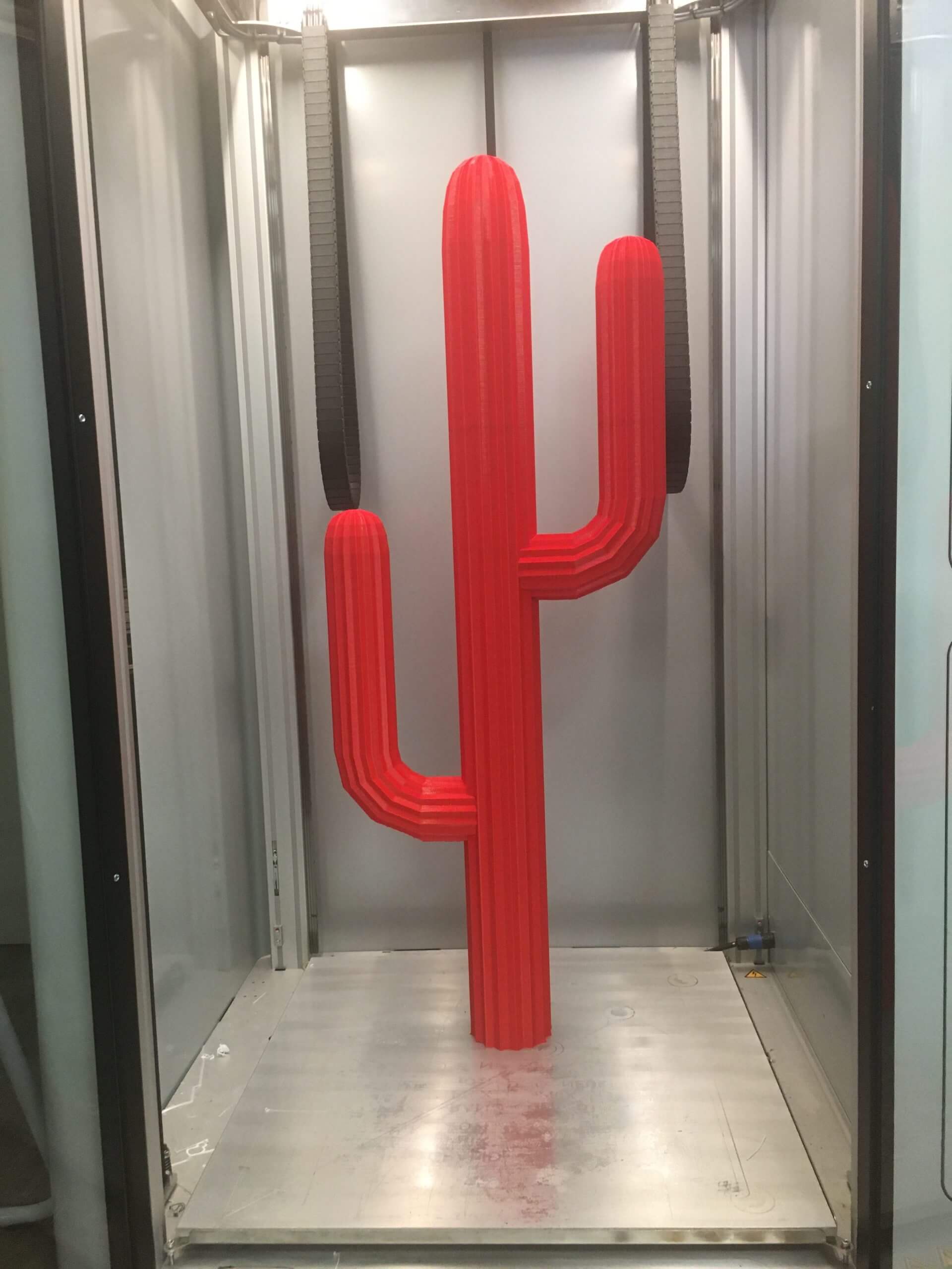 Cactus impression 3D finitions peinture décoration bar tapas PAMI3D