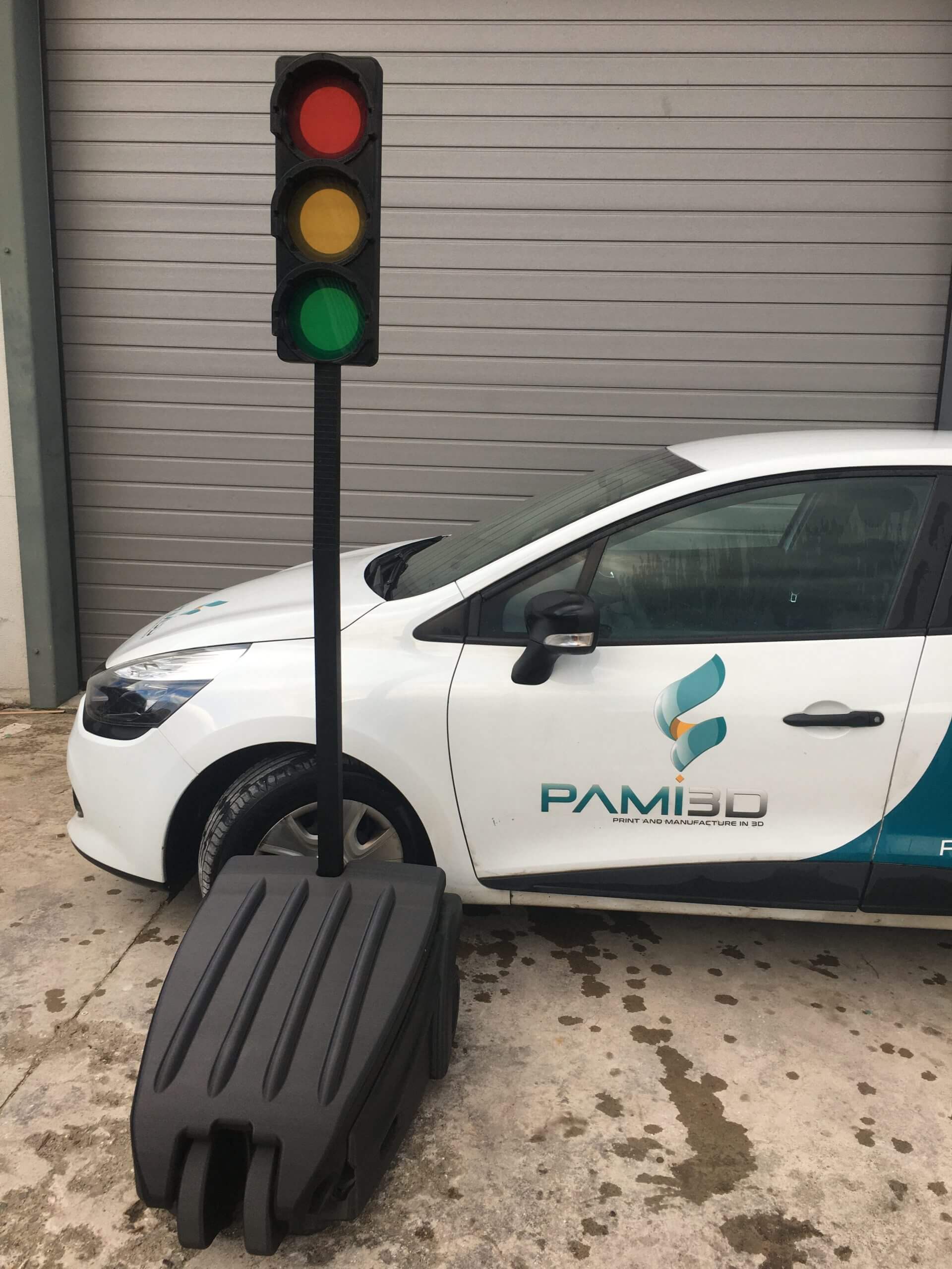 Prototype feu chantier impression 3D grand format PAMI3D