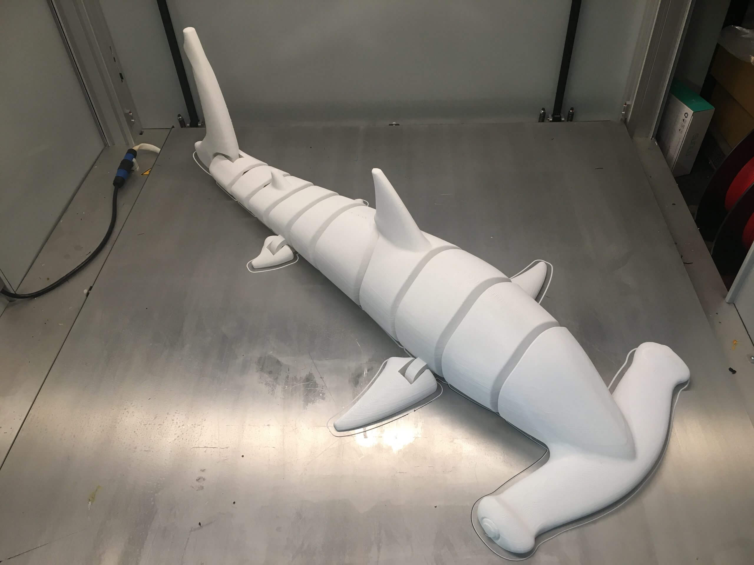 Requin marteau décoration impression 3D grand format PAMI3D France