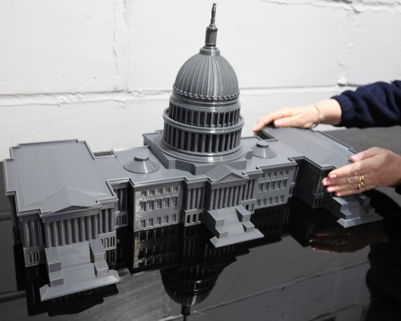 Maison Blanche maquette impression 3D patrimoine PAMI3D
