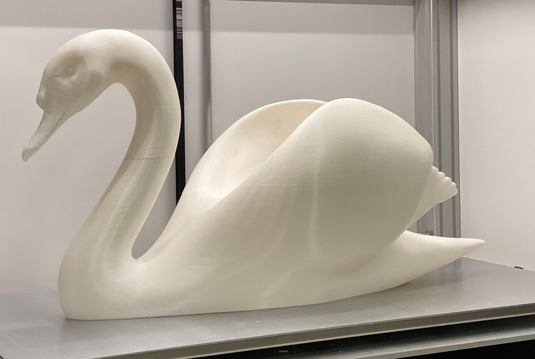 Cygne décoration impression 3D grand format PAMI3D France