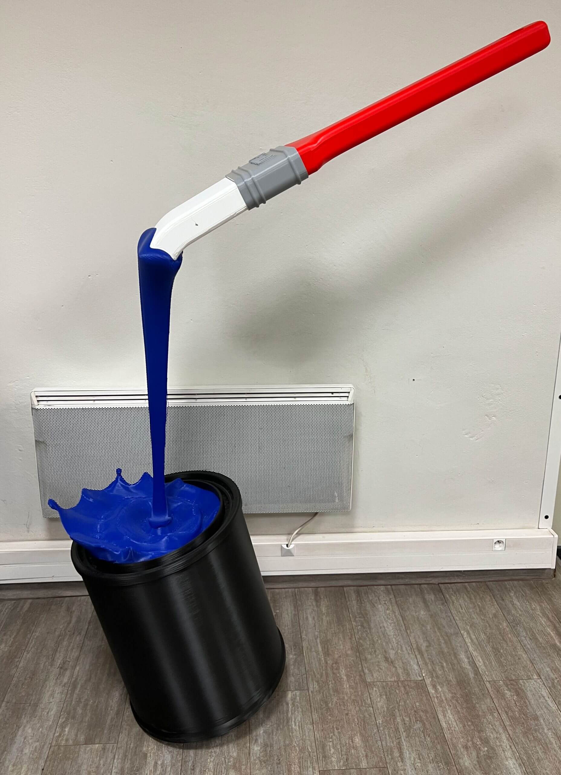 pot de peinture pinceau flottant