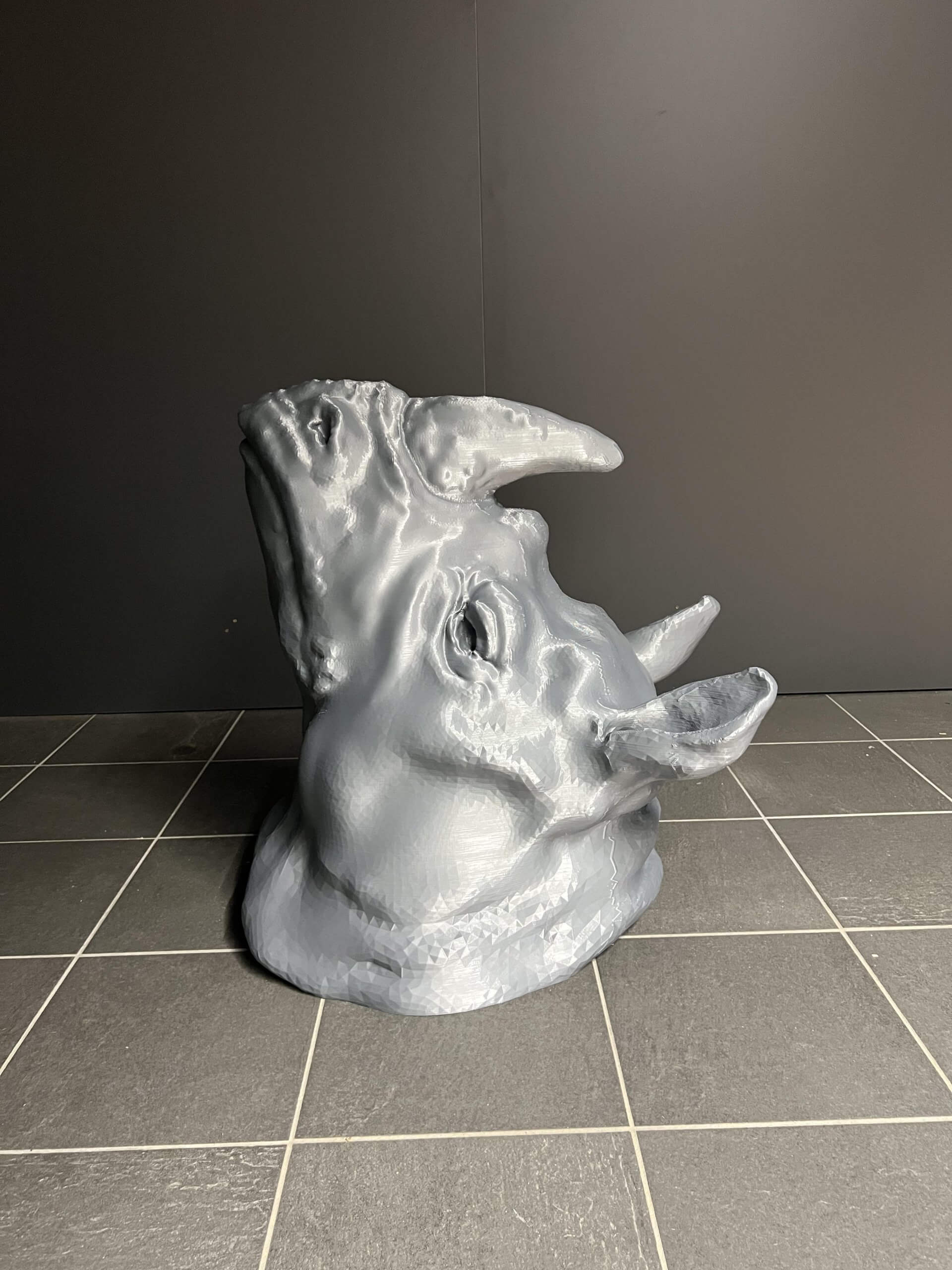 Rhinocéros décoration impression 3D grand format PAMI3D France