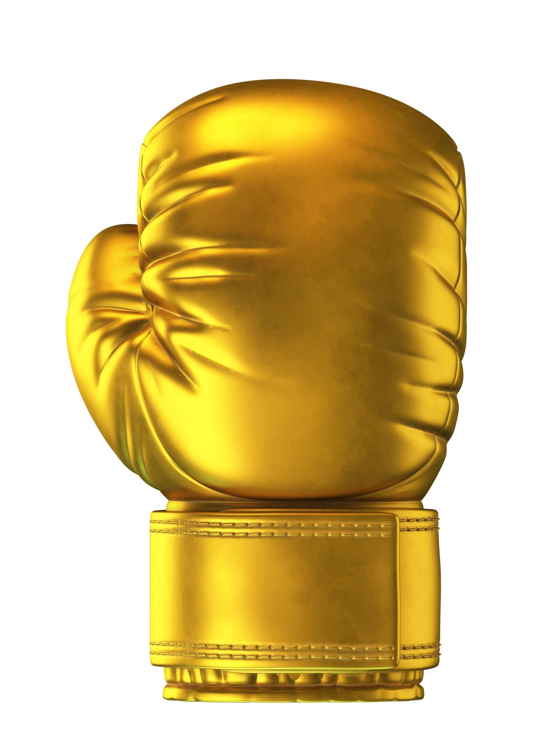Trophée Boxe Dorée impression 3D grand format