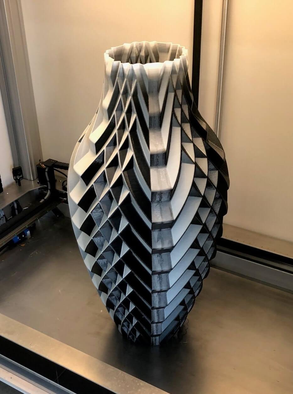 Vase design décoration impression 3D grand format PAMI3D France